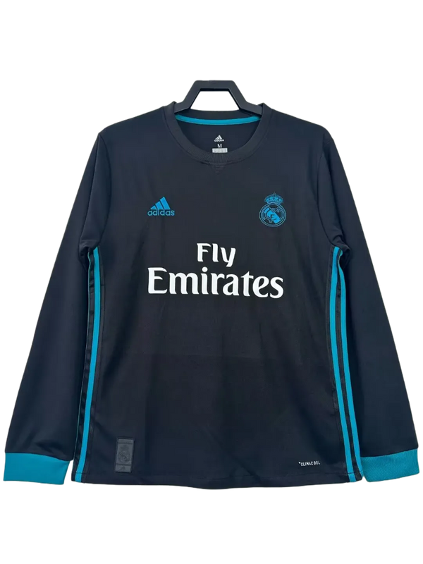 Camisa Real Madrid 17/18 II Away - Versão Retrô Manga Longa