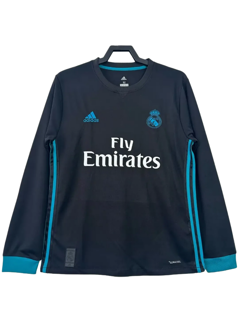 Camisa Real Madrid 17/18 II Away - Versão Retrô Manga Longa