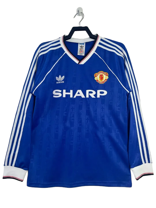 Camisa Manchester United 88/90 II Away - Versão Retrô Manga Longa