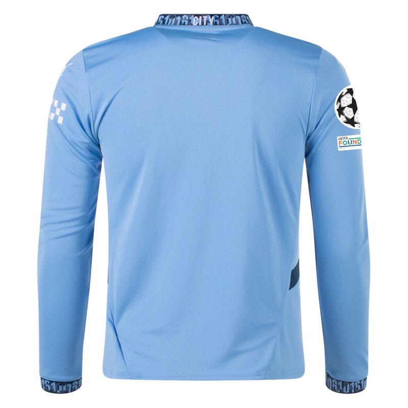 Camisa Manchester City UCL 24/25 I Home - Manga Longa