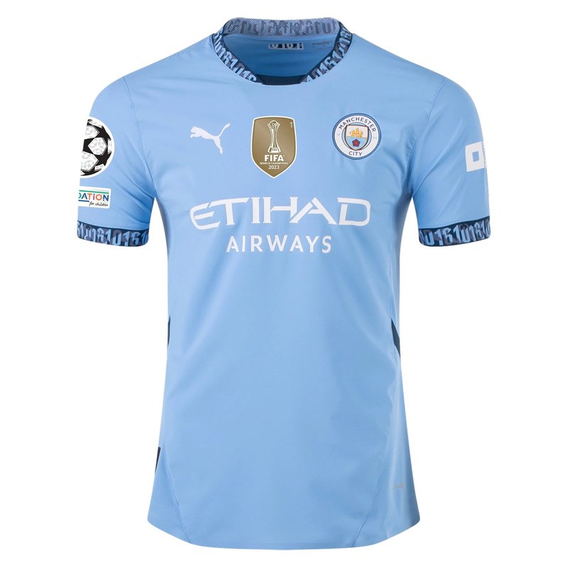 Camisa Manchester City UCL 24/25 I Home - Versão Jogador