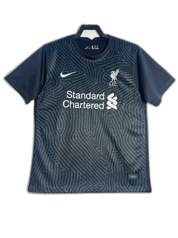 Camisa Liverpool 20/21 Preta Goleiro - Versão Retrô