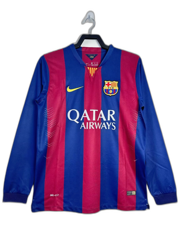 Camisa Barcelona 14/15 I Home - Versão Retrô Manga Longa