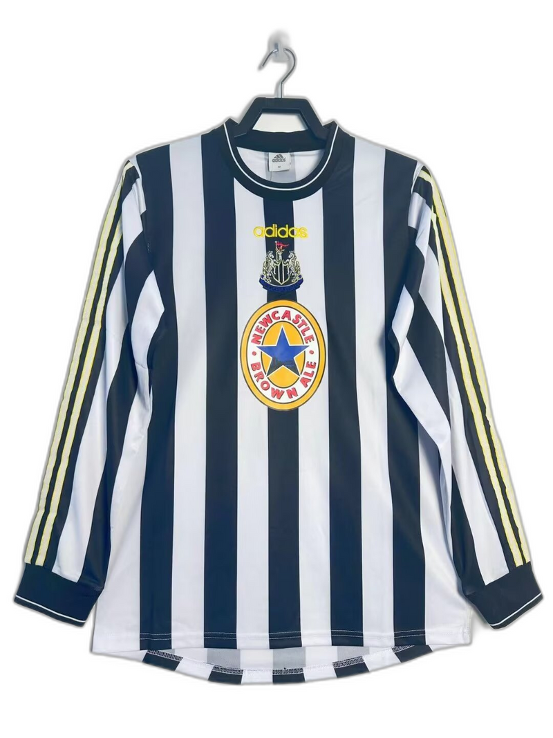 Camisa Newcastle United 97/99 I Home - Versão Retrô Manga Longa