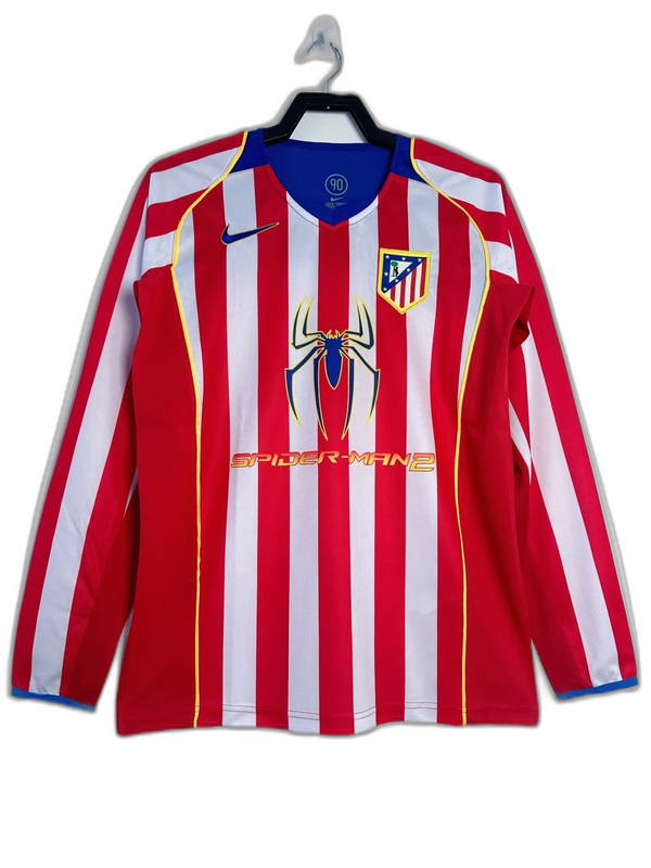 Camisa Atlético de Madrid 04/05 I Home - Versão Retrô Manga Longa