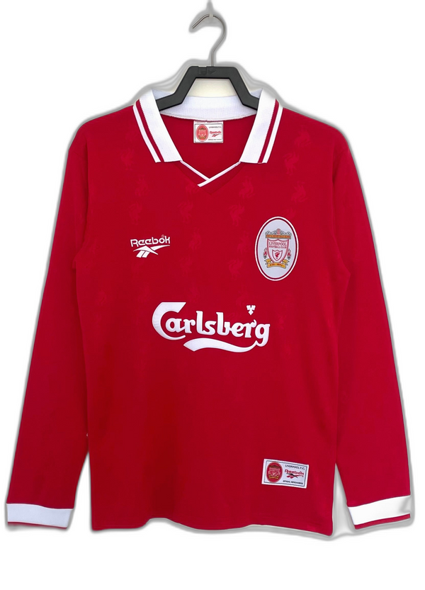 Camisa Liverpool 96/97 I Home - Versão Retrô Manga Longa