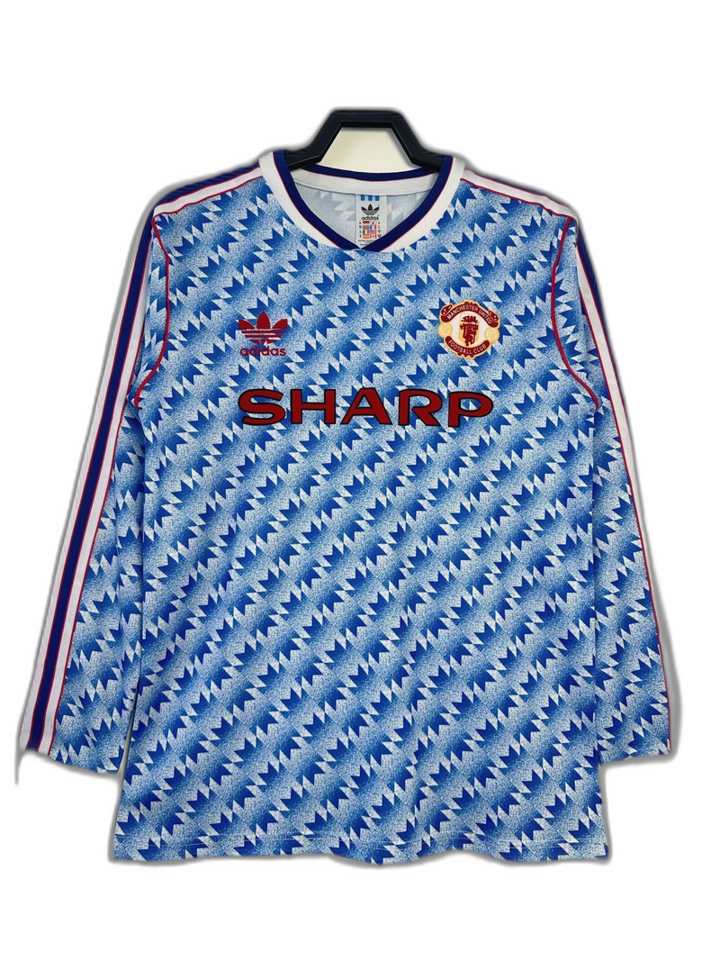 Camisa Manchester United 90/92 II Away - Versão Retrô Manga Longa