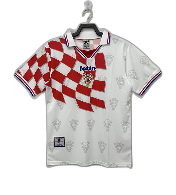 Camisa Croácia 1998 Copa do Mundo I Home - Versão Retrô