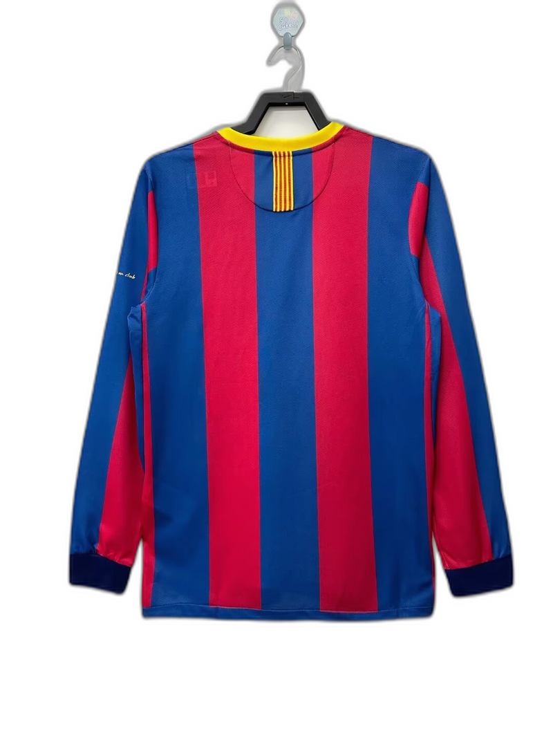 Camisa Barcelona 10/11 I Home - Versão Retrô Manga Longa