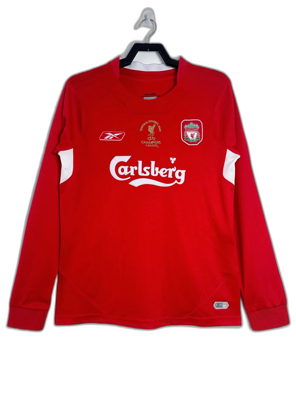 Camisa Liverpool 04/05 I Home - Versão Retrô Manga Longa