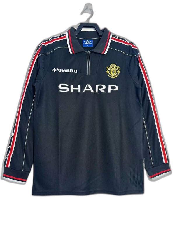 Camisa Manchester United 1998 Preta Goleiro - Versão Retrô