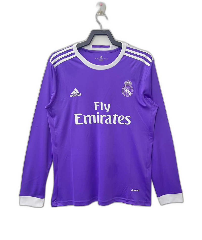 Camisa Real Madrid 16/17 II Away - Versão Retrô Manga Longa