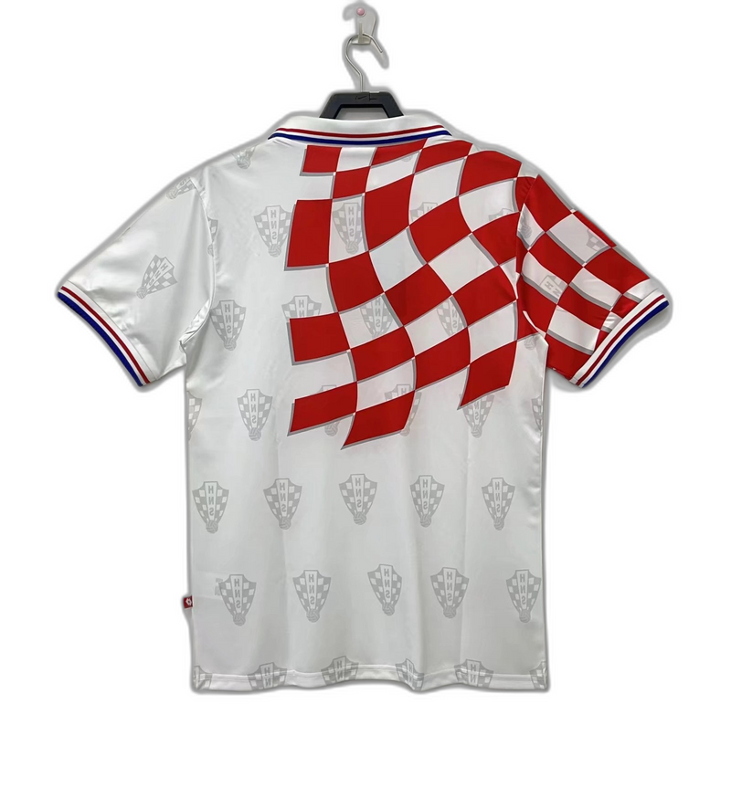 Camisa Croácia 1998 Copa do Mundo I Home - Versão Retrô