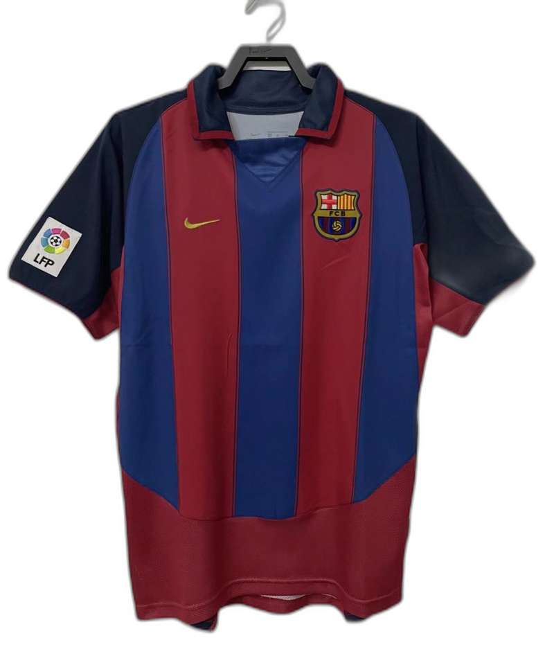 Camisa Barcelona 03/04 I Home - Versão Retrô