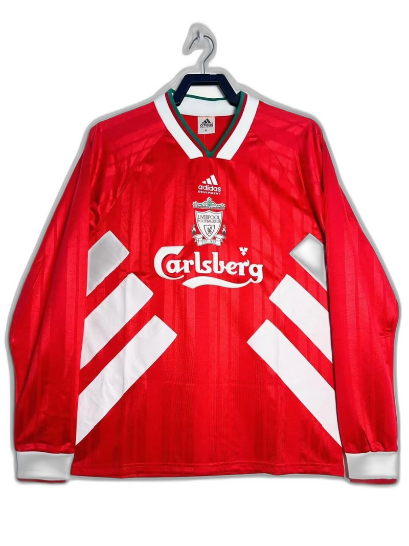 Camisa Liverpool 93/95 I Home - Versão Retrô Manga Longa