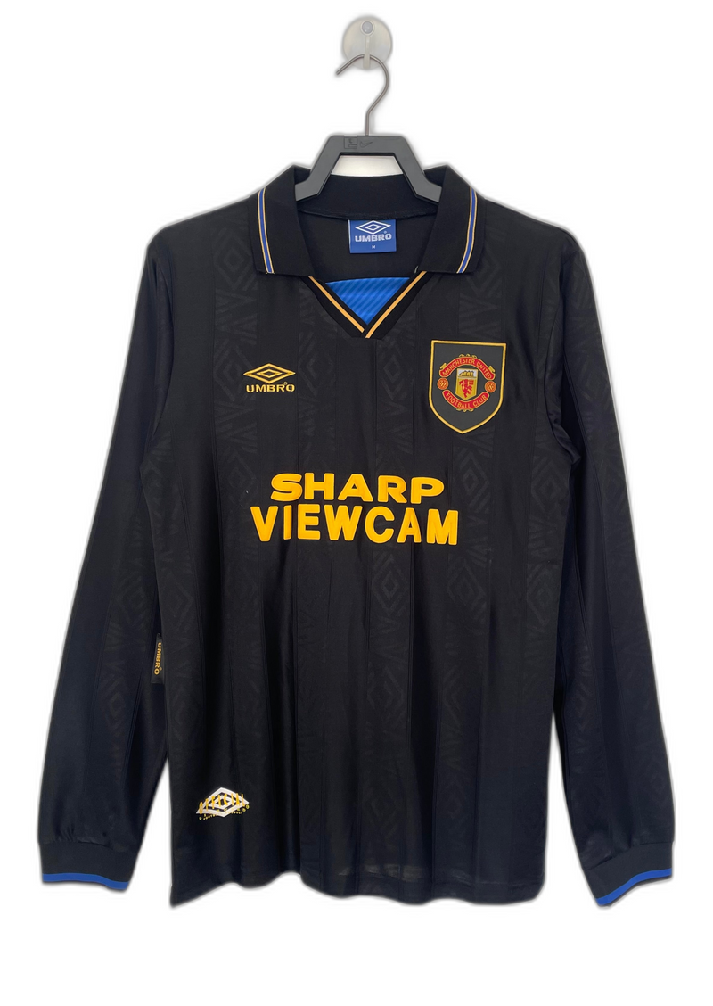 Camisa Manchester United 93/94 Black - Versão Retrô Manga Longa