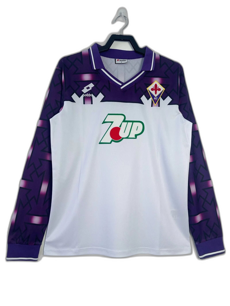 Camisa Fiorentina 92/93 II Away - Versão Retrô Manga Longa