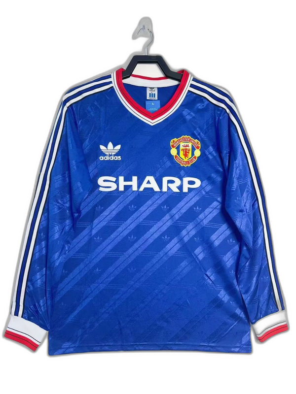 Camisa Manchester United 86/88 III Third - Versão Retrô Manga Longa