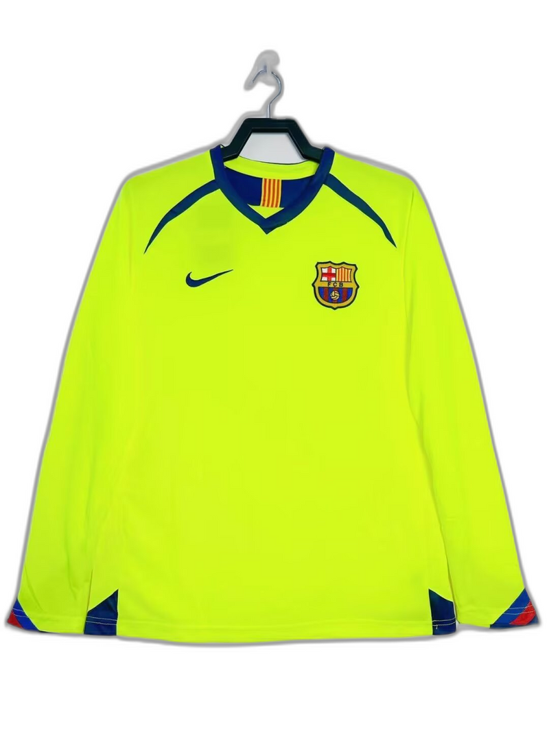 Camisa Barcelona 05/06 II Away - Versão Retrô Manga Longa