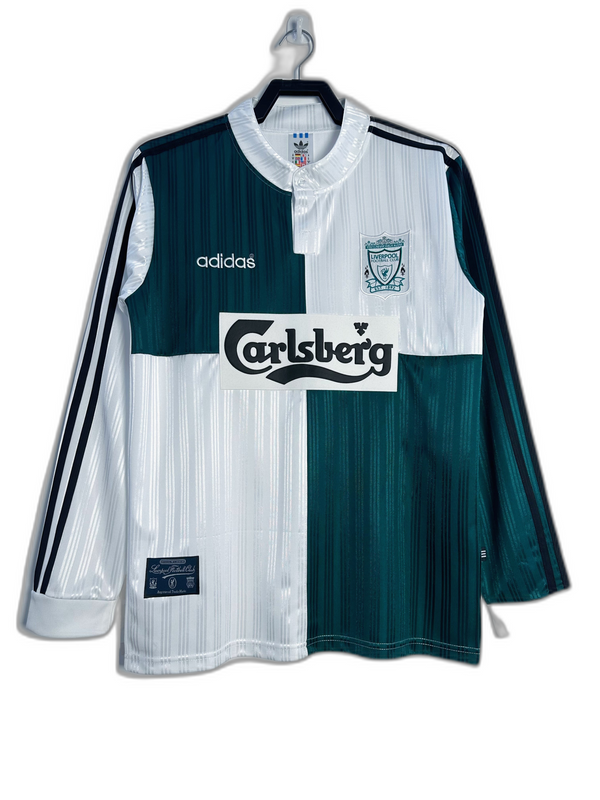 Camisa Liverpool 95/96 II Away - Versão Retrô Manga Longa