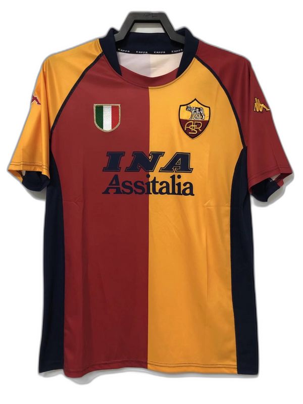 Camisa AS Roma 00/01 I Home - Versão Retrô