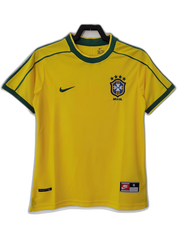 Camisa Brasil 1998 I Home - Versão Retrô