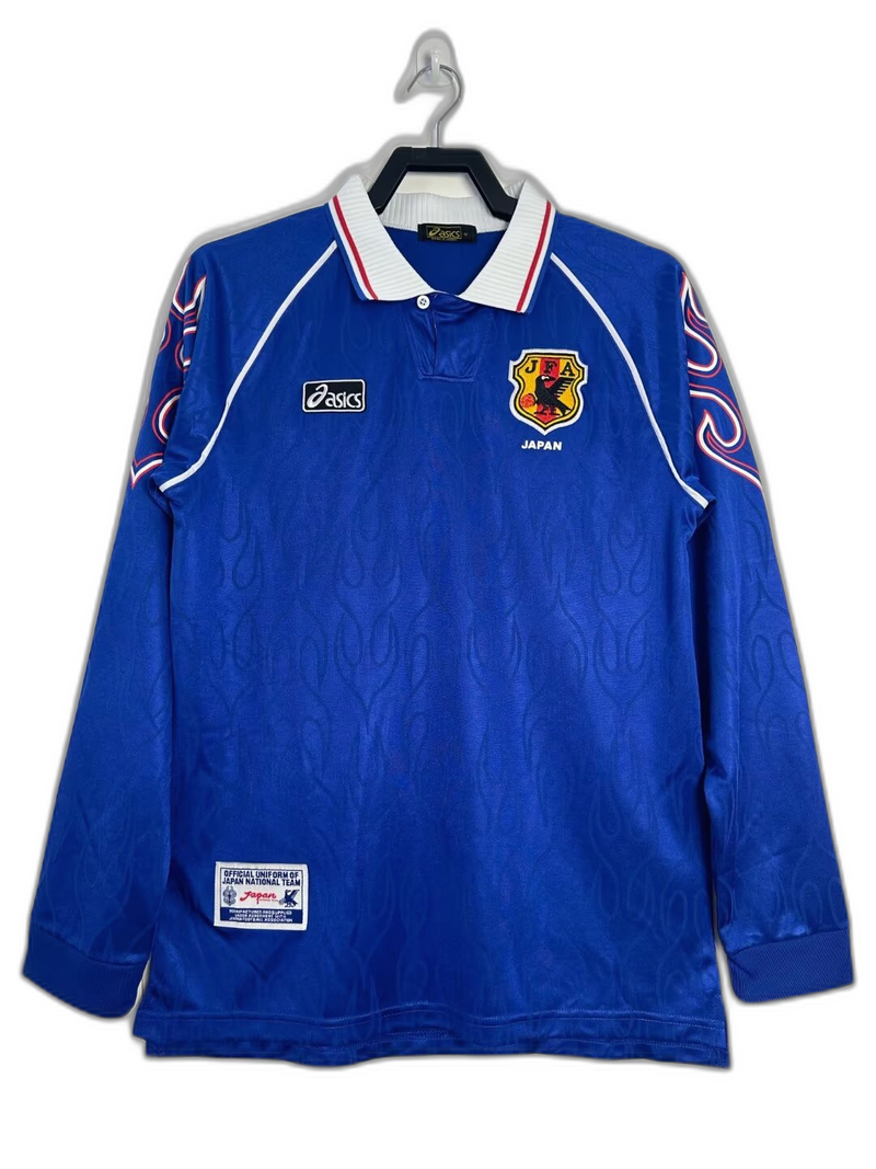 Camisa Japão 1998 I Home - Versão Retrô Manga Longa