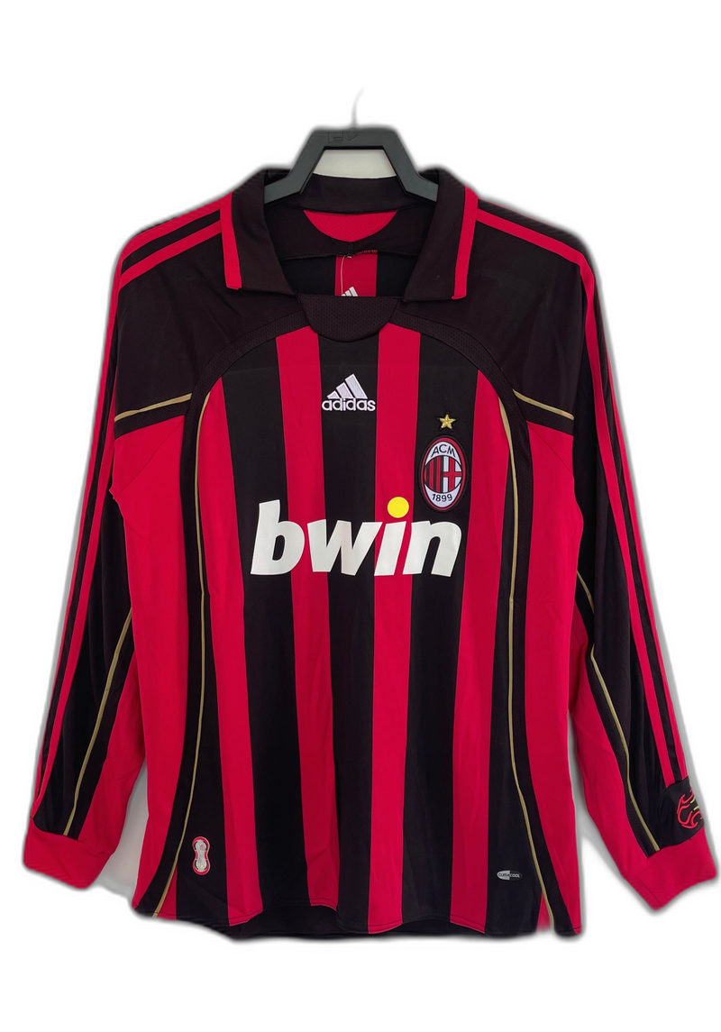 Camisa AC Milan 06/07 I Home - Versão Retrô Manga Longa