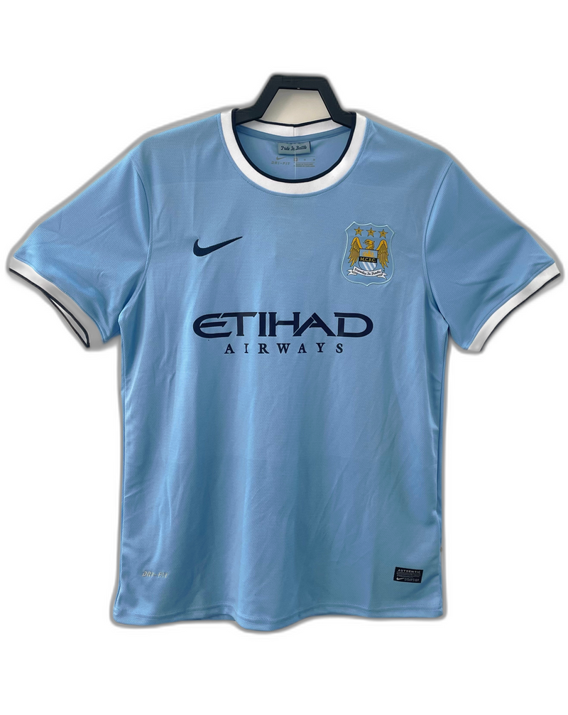 Camisa Manchester City 13/14 I Home - Versão Retrô