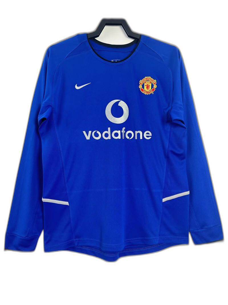 Camisa Manchester United 02/03 III Third - Versão Retrô Manga Longa